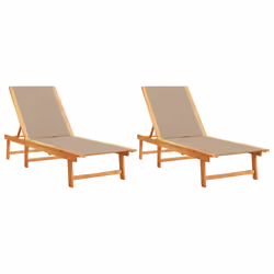 VidaXL 4008415, Linge, Siège rembourré, Bois d'acacia, Tissu, 110 kg, 2000 mm, 660 mm