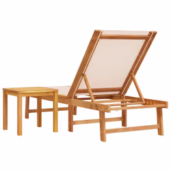 VidaXL 4008416 chaise d'extérieur Linge Siège rembourré Bois d'acacia - Vue supplémentaire 5