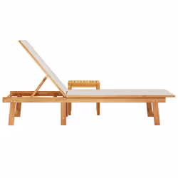 VidaXL 4008417 chaise d'extérieur Linge Siège rembourré Bois d'acacia - Vue supplémentaire 4