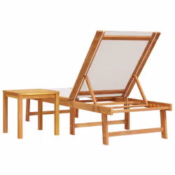 VidaXL 4008417 chaise d'extérieur Linge Siège rembourré Bois d'acacia - Vue supplémentaire 5