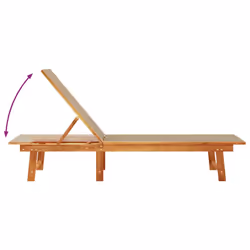 VidaXL 4008419 chaise d'extérieur Linge Siège rembourré Bois d'acacia - Vue supplémentaire 6