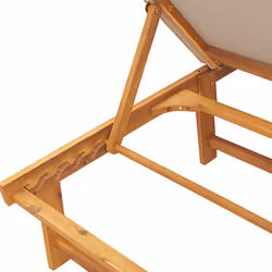 VidaXL 4008419 chaise d'extérieur Linge Siège rembourré Bois d'acacia - Vue supplémentaire 8