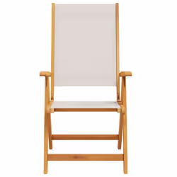 VidaXL 4008421 chaise d'extérieur Terrace Siège rembourré Bois d'acacia, Tissu Gris - Vue supplémentaire 4