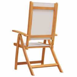 VidaXL 4008421 chaise d'extérieur Terrace Siège rembourré Bois d'acacia, Tissu Gris - Vue supplémentaire 6