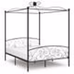 vidaXL Ensemble de bistro 3 pcs gris polypropylène et bois massif