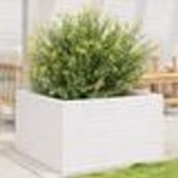 vidaXL Jardinière blanc 80x80x46 cm bois de pin massif