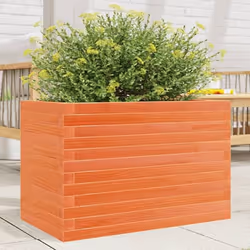 vidaXL Jardinière cire marron 70x40x46 cm bois de pin massif