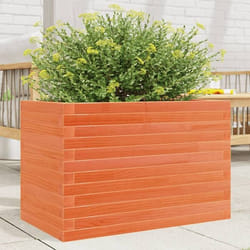 vidaXL Jardinière cire marron 70x40x46 cm bois de pin massif