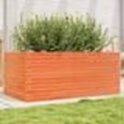 vidaXL Jardinière cire marron 110x60x46 cm bois de pin massif