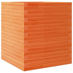 Jardinière cire marron 60x60x68,5 cm bois de pin massif vidaXL