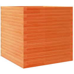 vidaXL Jardinière cire marron 70x70x68,5 cm bois de pin massif