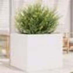 vidaXL Jardinière blanc 80x80x68,5 cm bois de pin massif