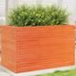 vidaXL Jardinière cire marron 110x60x68,5 cm bois de pin massif