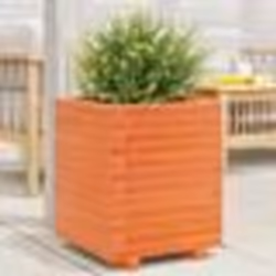vidaXL Jardinière cire marron 40x40x49,5 cm bois de pin massif