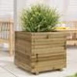 vidaXL Jardinière 50x50x49,5 cm bois de pin imprégné