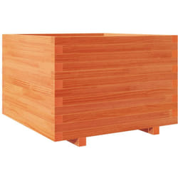 Vidaxl - Jardinière cire marron 70x70x49,5 cm bois de pin massif