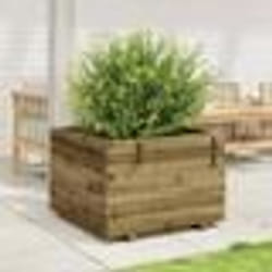 vidaXL Jardinière 70x70x49,5 cm bois de pin imprégné