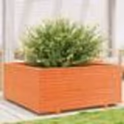 vidaXL Jardinière cire marron 110x110x49,5 cm bois de pin massif