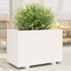 vidaXL Jardinière blanc 70x40x49,5 cm bois de pin massif