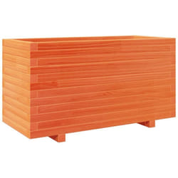 Jardinière cire marron 90x40x49,5 cm bois de pin massif vidaXL