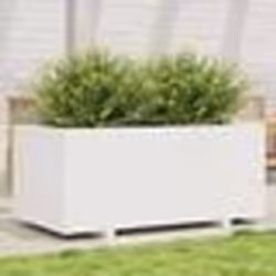 vidaXL Jardinière blanc 110x60x49,5 cm bois de pin massif