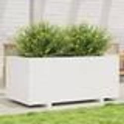 vidaXL Jardinière blanc 110x60x49,5 cm bois de pin massif