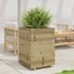 vidaXL Jardinière 50x50x72,5 cm bois de pin imprégné