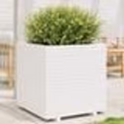 vidaXL Jardinière blanc 70x70x72,5 cm bois de pin massif