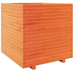 vidaXL Jardinière cire marron 70x70x72,5 cm bois de pin massif