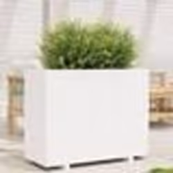 vidaXL Jardinière blanc 90x40x72,5 cm bois de pin massif