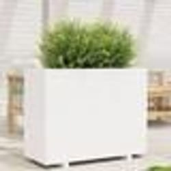 vidaXL Jardinière blanc 90x40x72,5 cm bois de pin massif