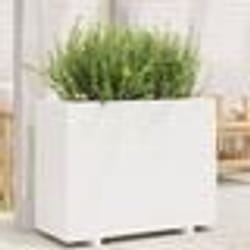 vidaXL Jardinière blanc 90x40x72 cm bois de pin massif