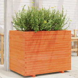 vidaXL Jardinière cire marron 90x60x72 cm bois de pin massif