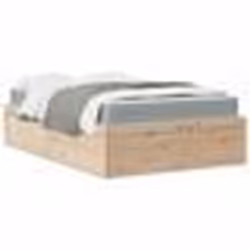 vidaXL Lit avec matelas 120x190 cm bois massif de pin - 120 x 190 cm