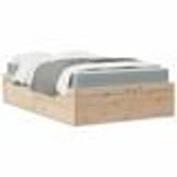 vidaXL Lit avec matelas 120x190 cm bois massif de pin - 120 x 190 cm