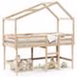 vidaXL Lit superposé avec échelle et toit sans matelas 80x200 cm - 80 x 200 cm