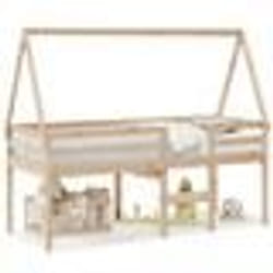 vidaXL Lit haut sans matelas 80x200 cm bois de pin massif - 80 x 200 cm