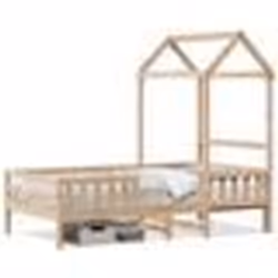 vidaXL Cadre de lit avec toit sans matelas 90x200 cm - 90 x 200 cm
