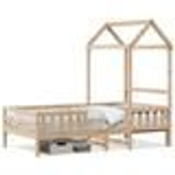 vidaXL Cadre de lit avec toit sans matelas 90x200 cm - 90 x 200 cm