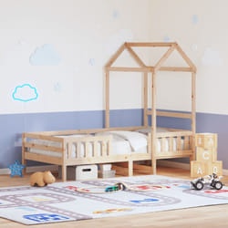 Vidaxl - Cadre de lit avec toit 75x190 cm bois de pin massif