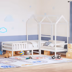 VidaXL 3282172 Lit pour enfant Blanc Bois