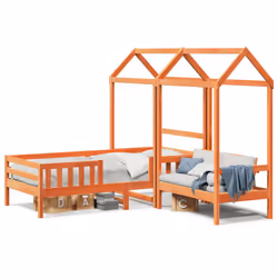 VidaXL 3282173 Lit pour enfant Marron Bois