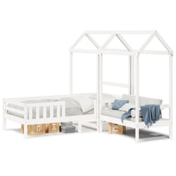 VidaXL 3282175 Lit pour enfant Blanc Bois
