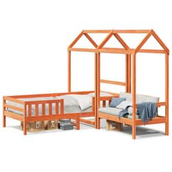 VidaXL 3282176 Lit pour enfant Marron Bois