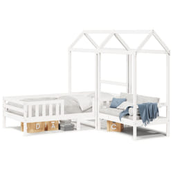 VidaXL 3282178 Lit pour enfant Blanc Bois