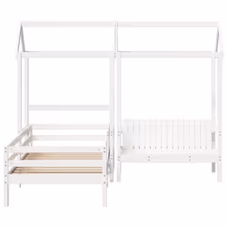VidaXL 3282178 Lit pour enfant Blanc Bois - Vue supplémentaire 5
