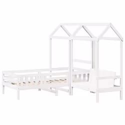 VidaXL 3282181 Lit pour enfant Blanc Bois
