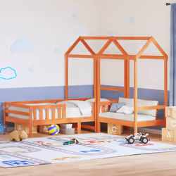VidaXL 3282182 Lit pour enfant Marron Bois - Vue supplémentaire 2