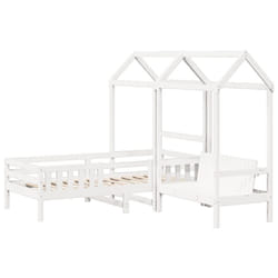 VidaXL 3282184 Lit pour enfant Blanc Bois