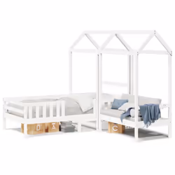 VidaXL 3282184 Lit pour enfant Blanc Bois